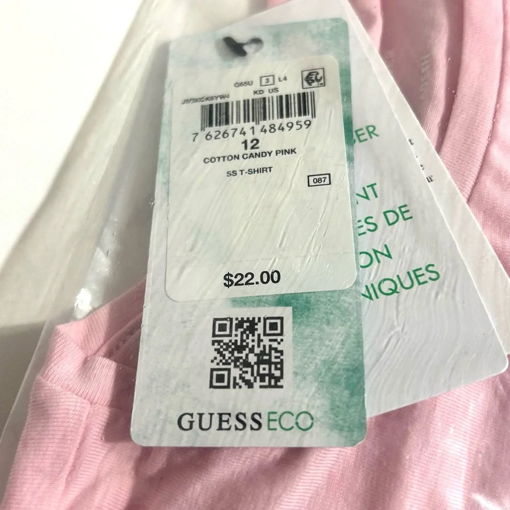 NWT‎ Girls’ Short Sleeve Screen Print Logo Shirt, size 12